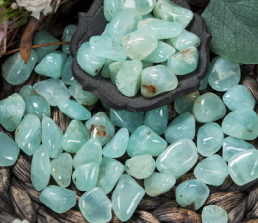 Mini Tumbled Prehnite Grade AA
