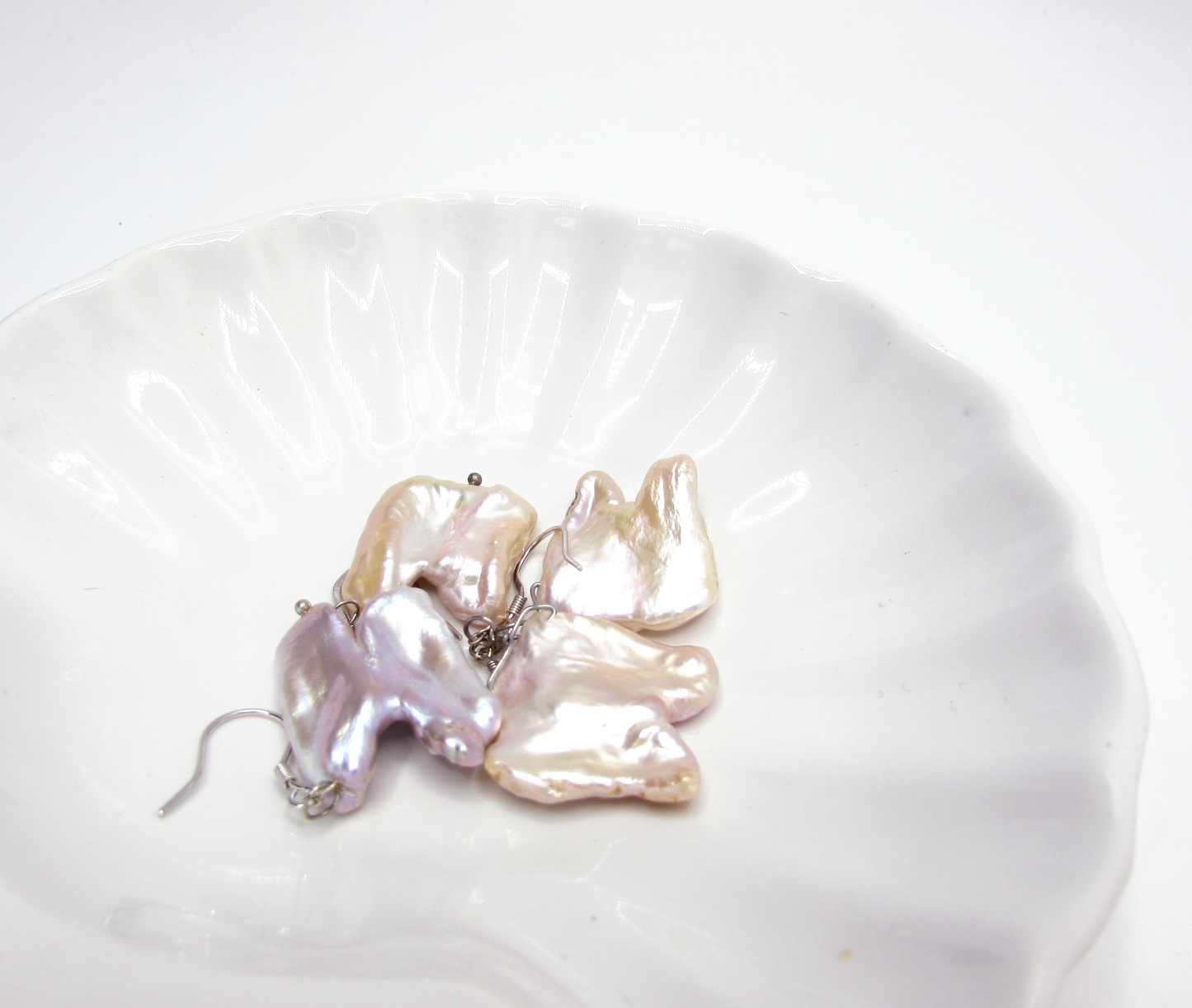 Freeform MOP Earring .925
