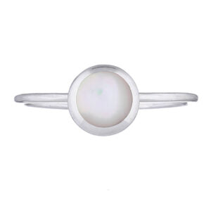 Round Pearl Ring .925