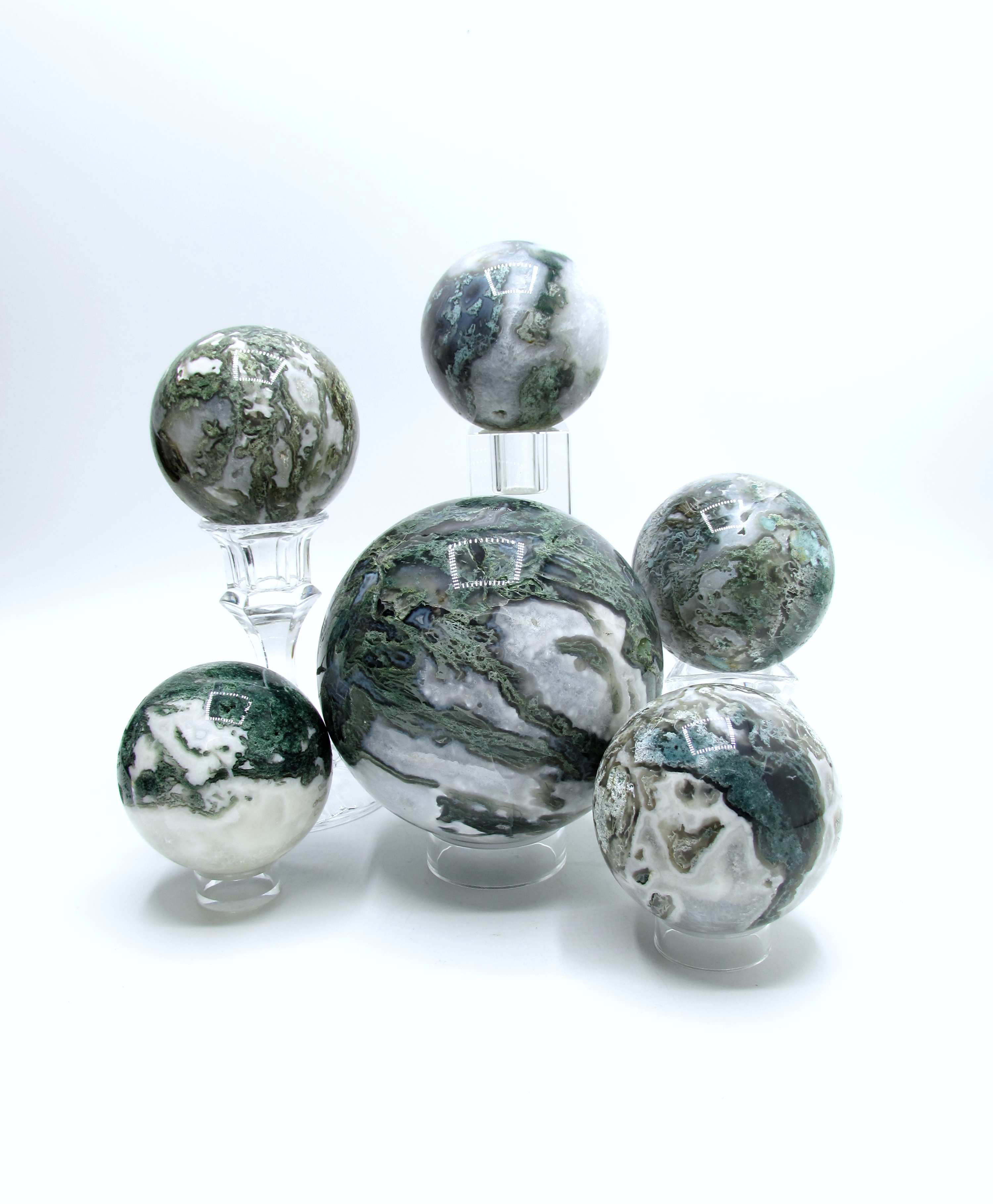 Moss Agate Sphere – ANGEL RA