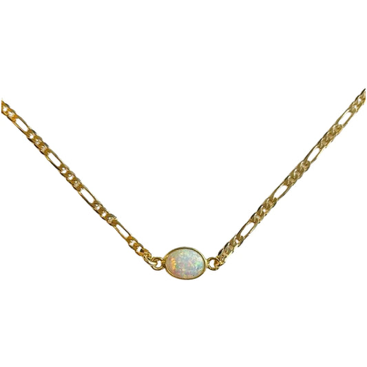 Figaro Opal Necklace 18K GF