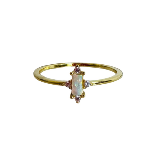 Opal Princess Ring 14K GP - 7