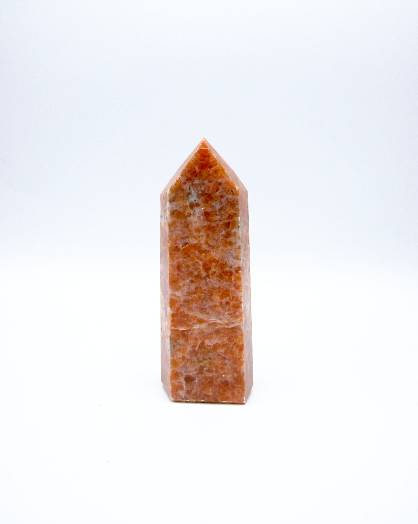 Orange Calcite Towers | Freeform Polished Calcite Point