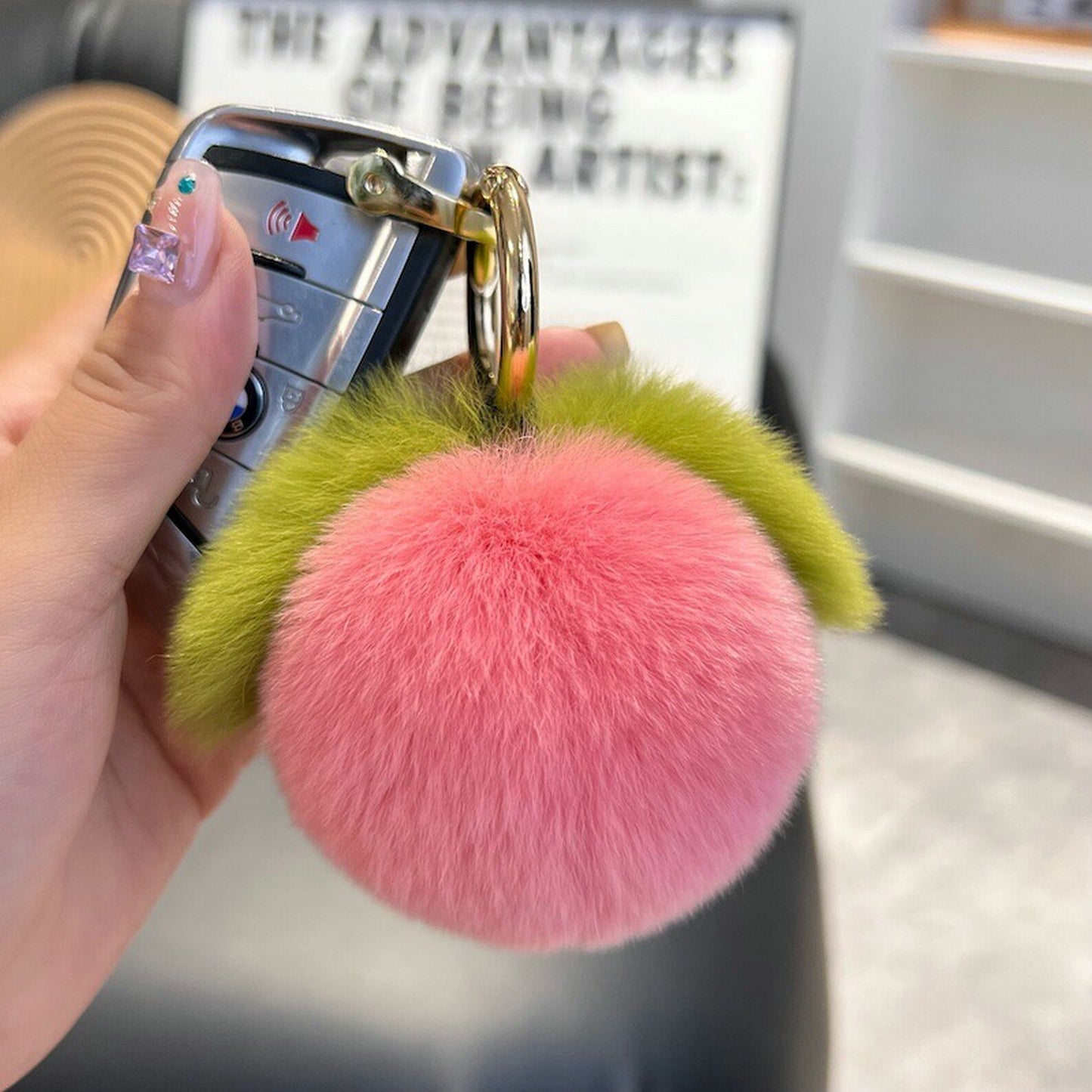 Furry Fruit Keychain