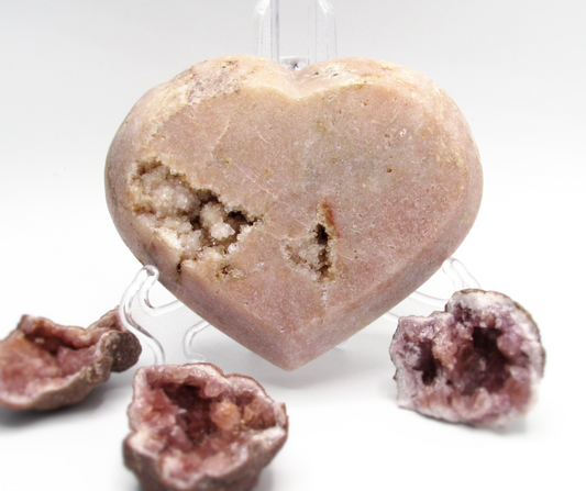 Pink Amethyst Heart