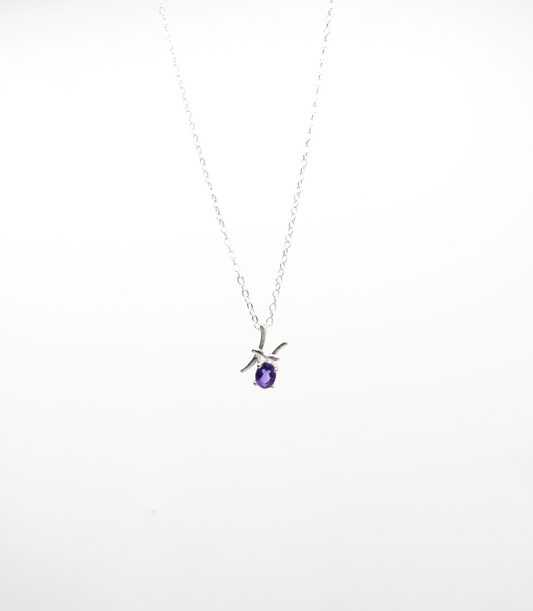 Pisces Zodiac Pendant - Amethyst – Sterling Silver