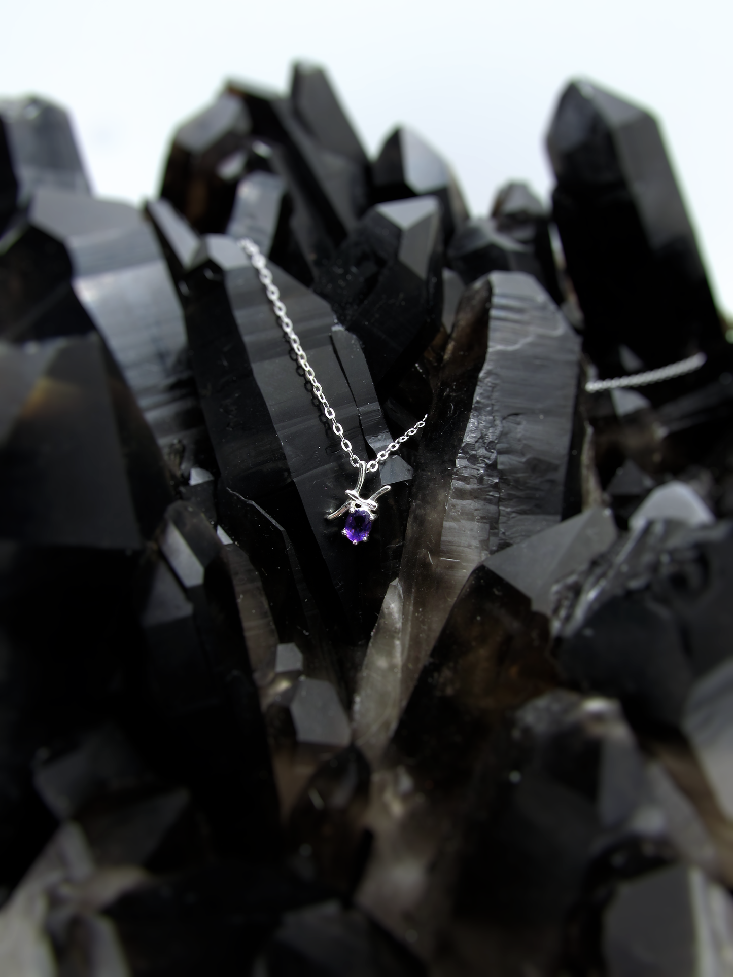 Pisces Zodiac Pendant - Amethyst – Sterling Silver
