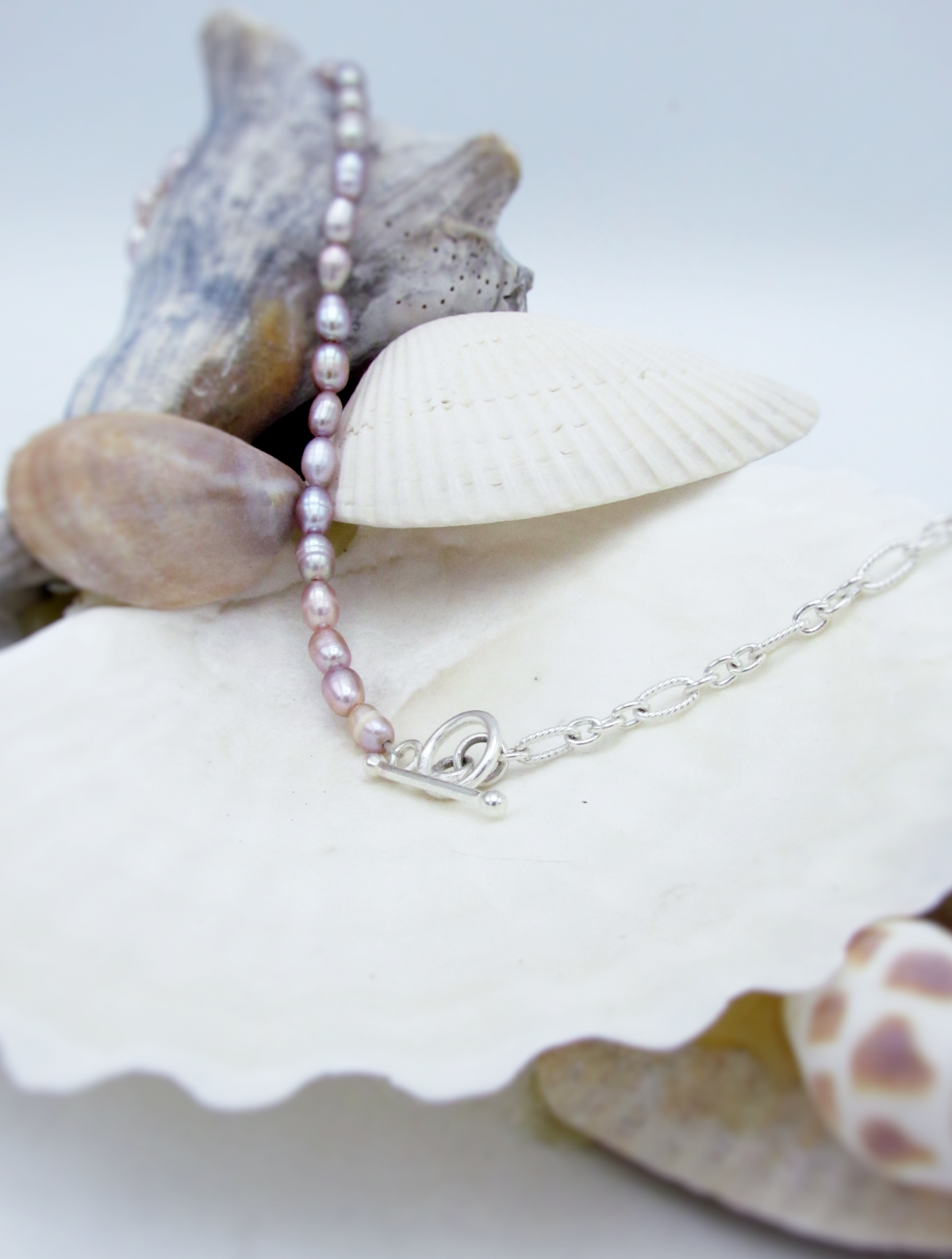 Half Pearl Toggle NK .925