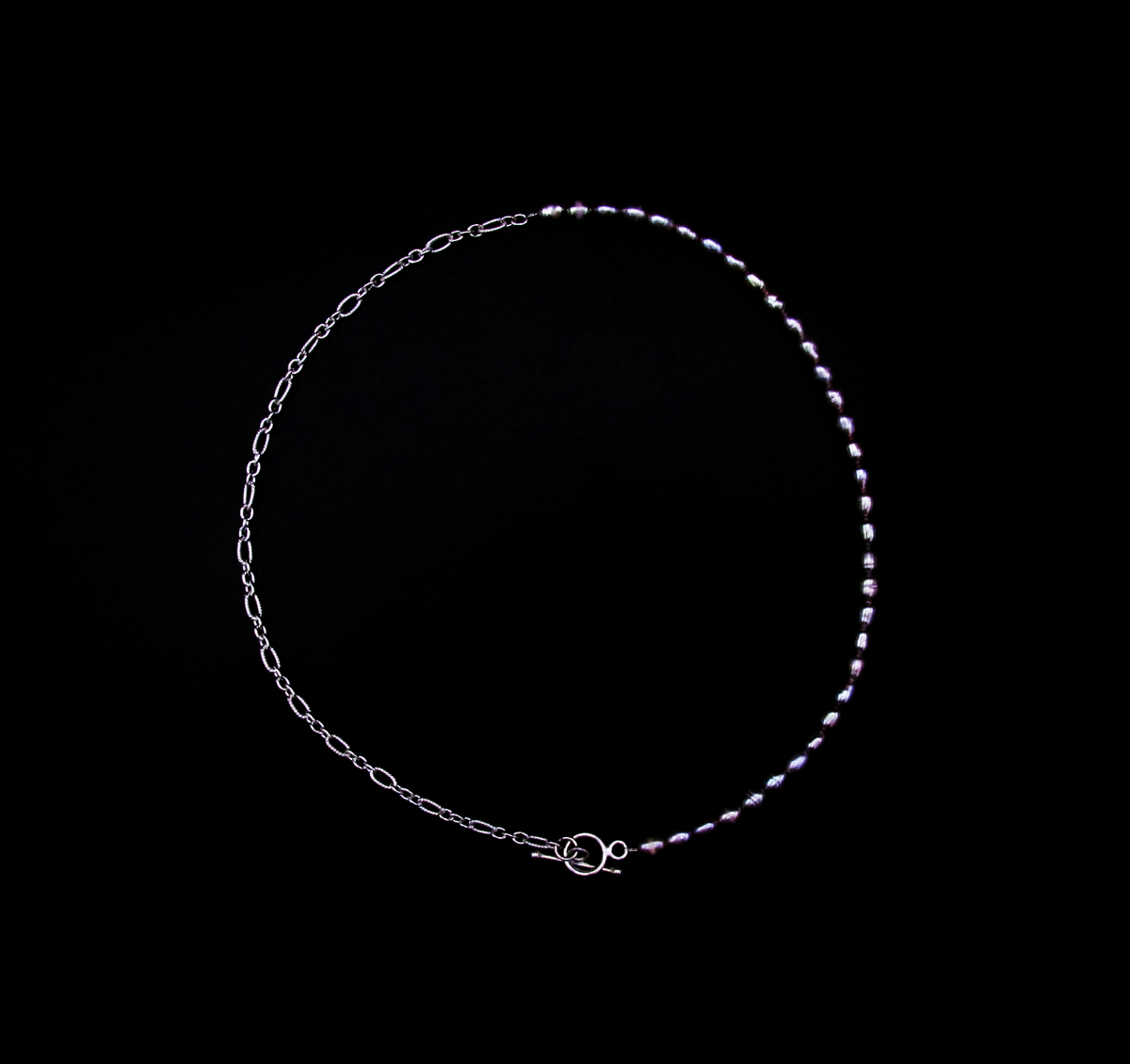 Half Pearl Toggle NK .925