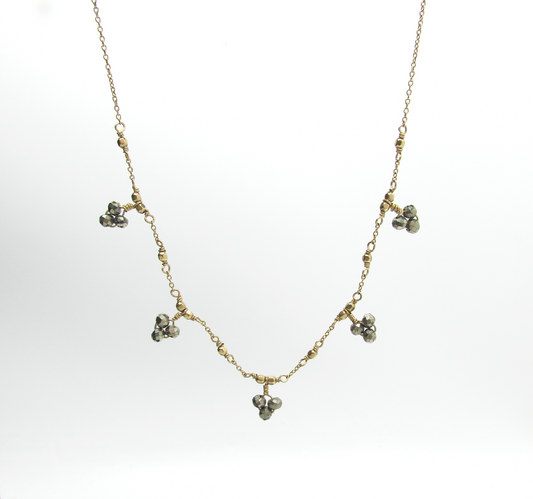 Pyrite Flowers NK 14K GF
