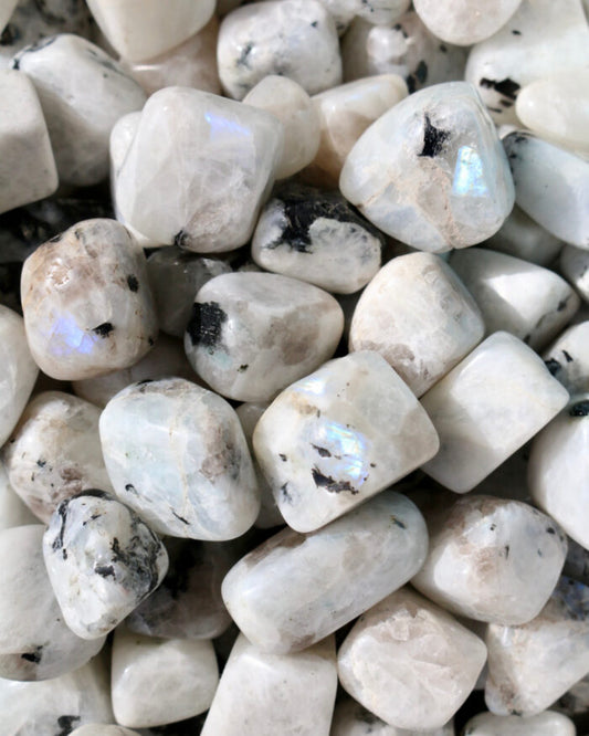 Rainbow Moonstone Tumbled Pocket Stone