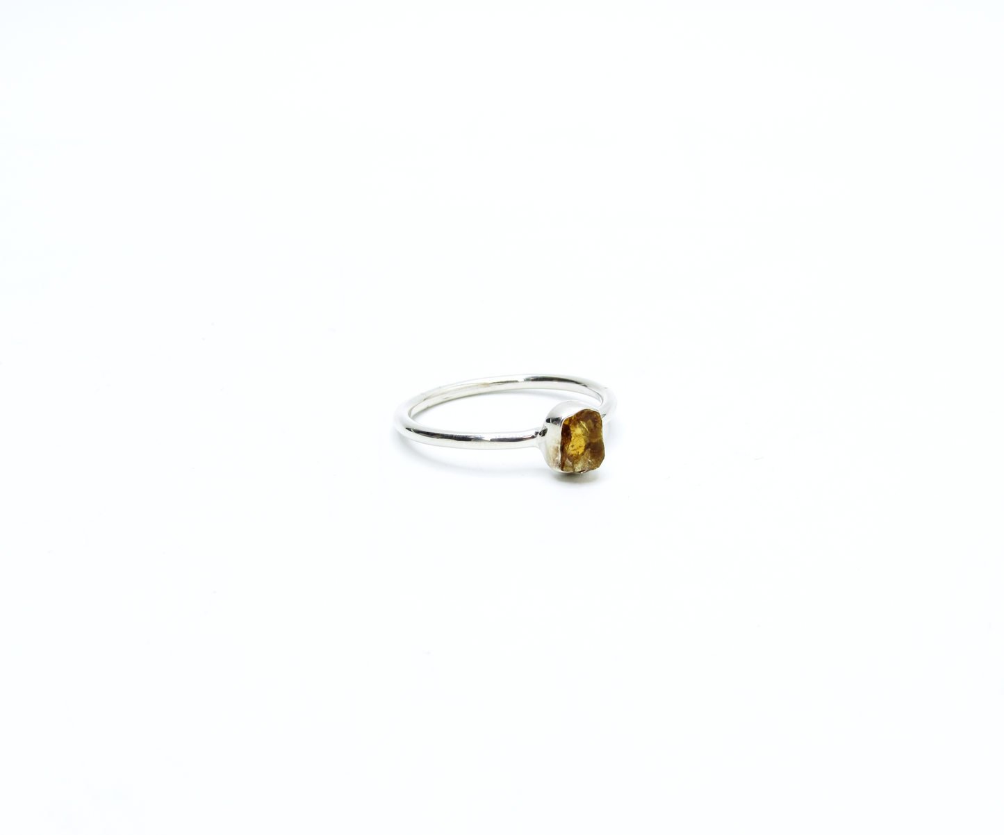 Raw Citrine Ring – Sterling Silver
