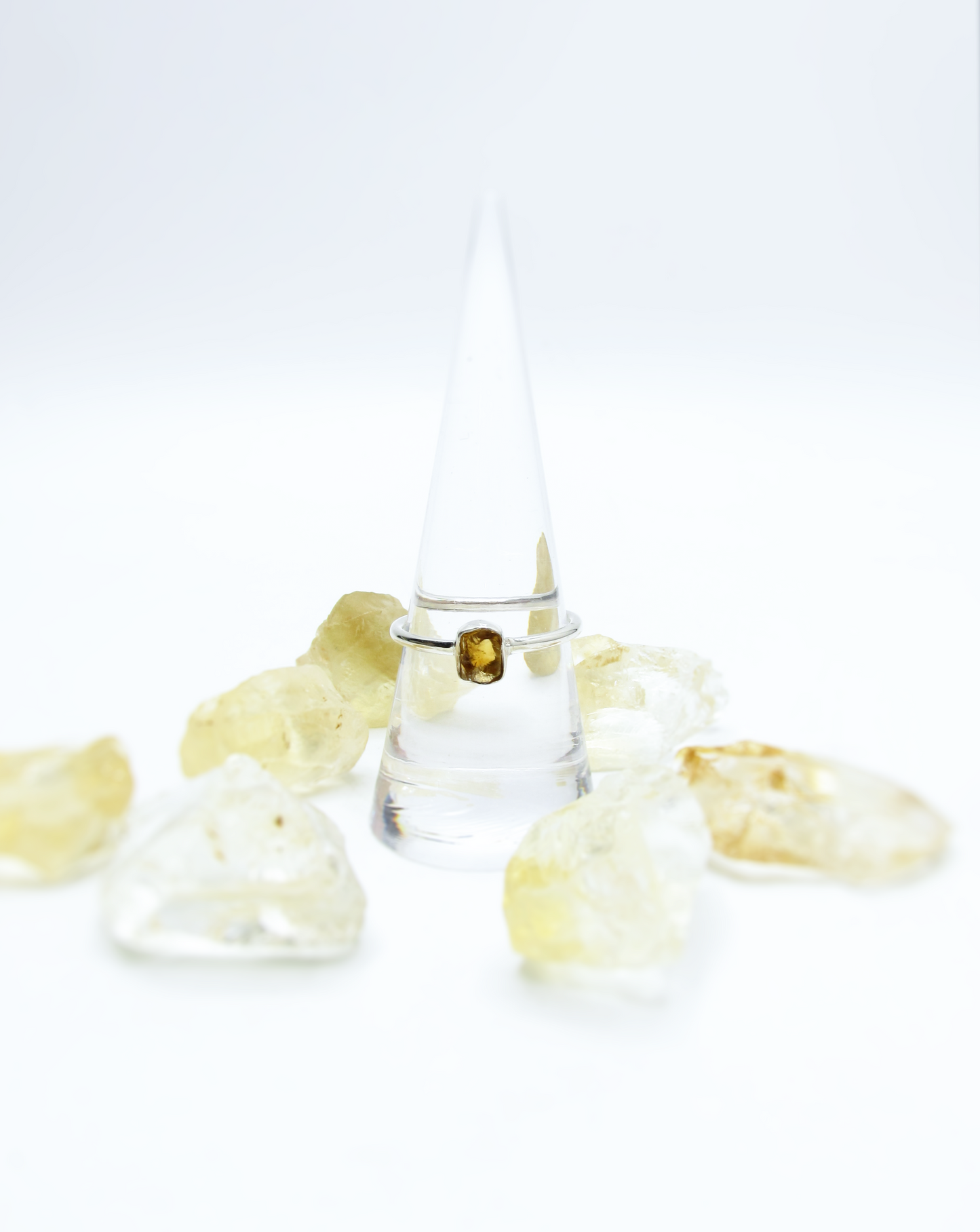 Raw Citrine Ring – Sterling Silver