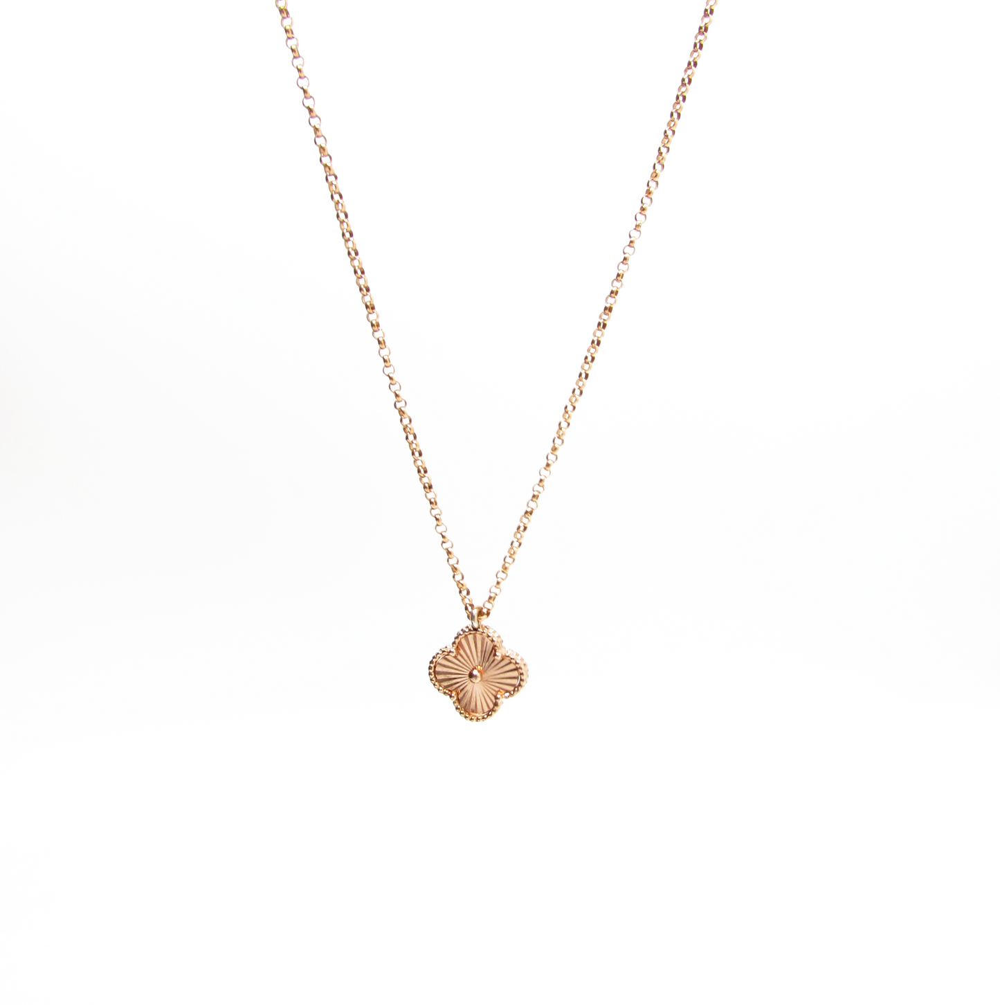 Rose Gold Clover NK 14K GF
