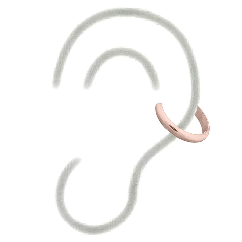 Rounded Rose Gold Ear Cuff