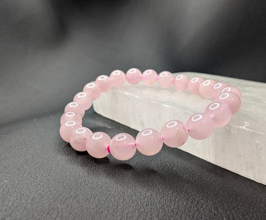 Rose Quartz Stretch Bracelet 8mm