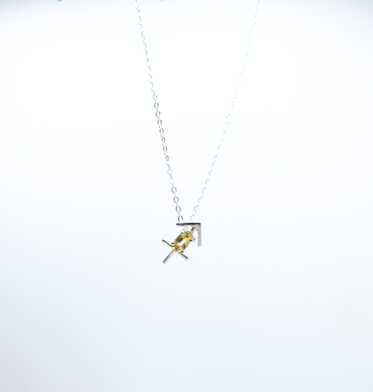 Sagittarius Zodiac Pendant - Citrine – Sterling Silver