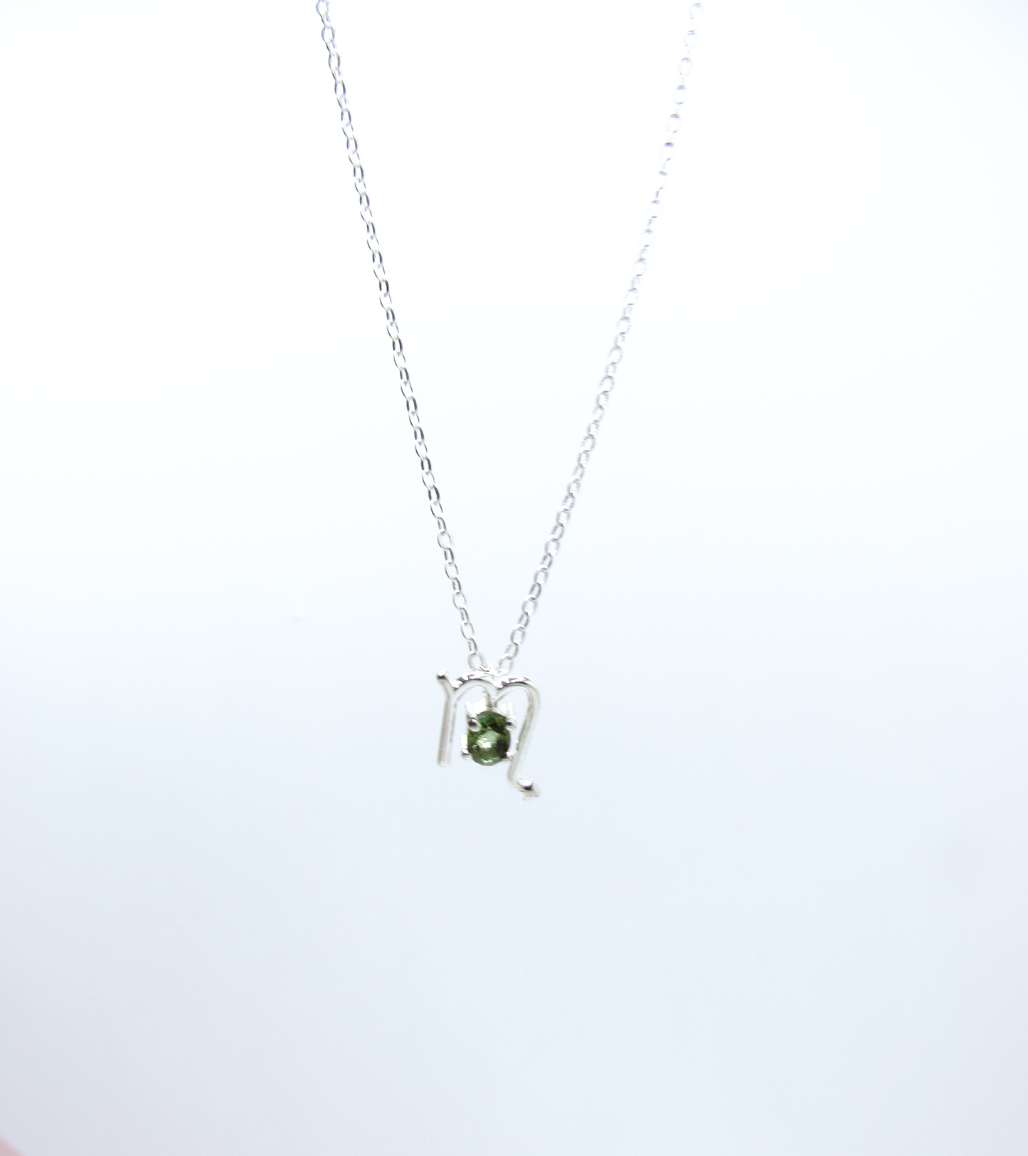 Scorpio Zodiac Pendant - Watermelon Tourmaline – Sterling Silver