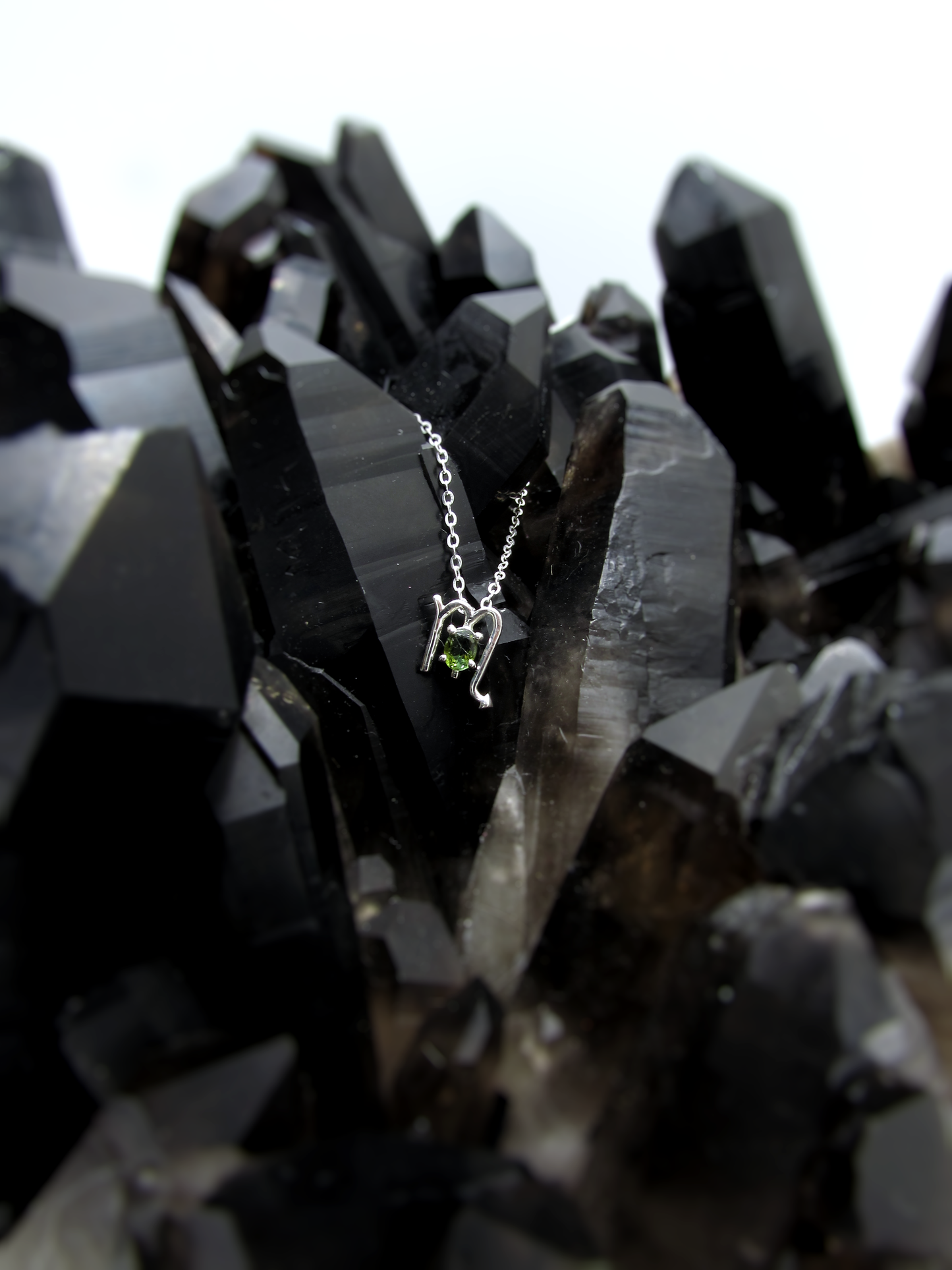 Scorpio Zodiac Pendant - Watermelon Tourmaline – Sterling Silver