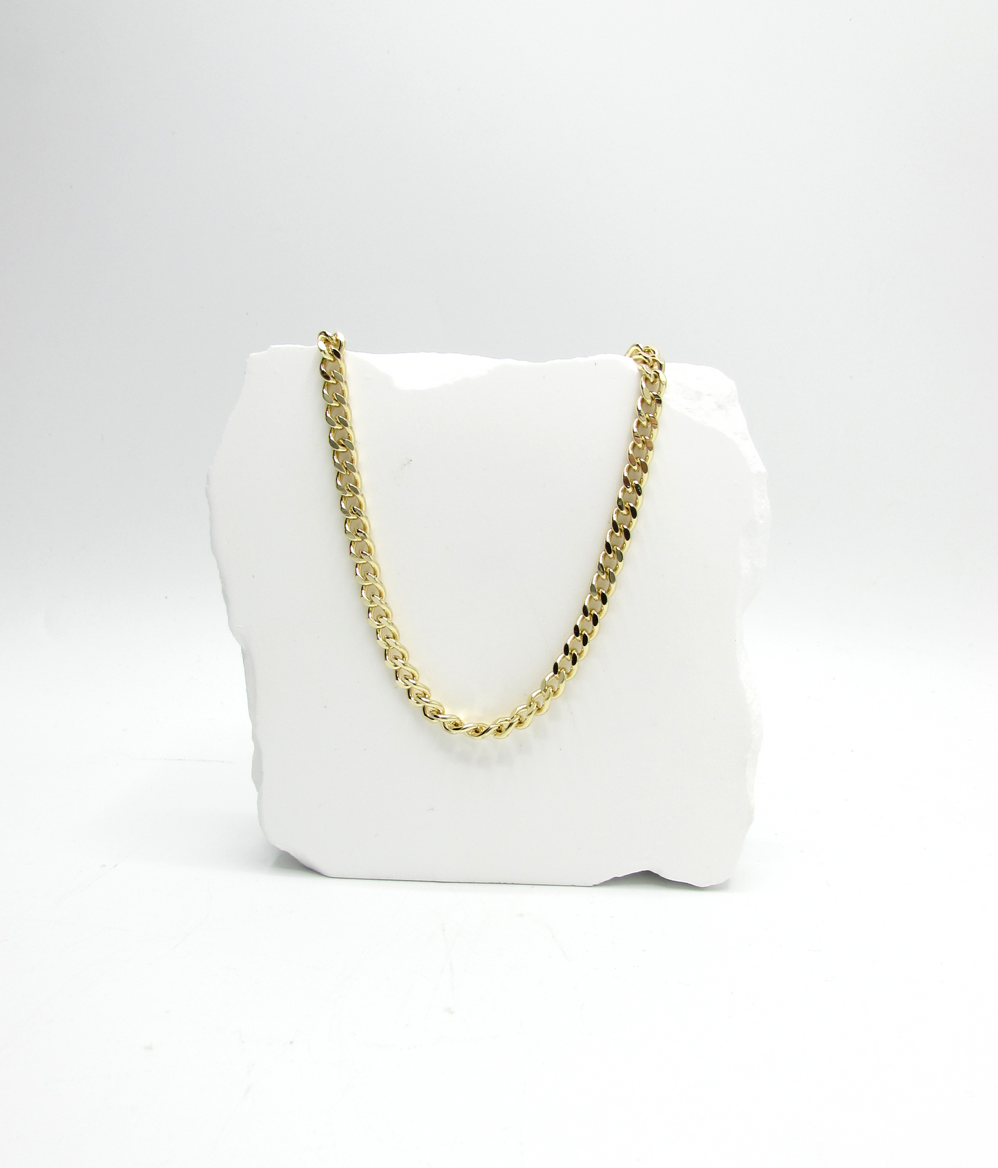 Simple Curb Chain NK 18K GP