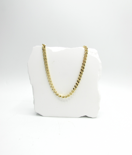 Simple Curb Chain NK 18K GP