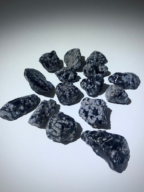 Natural Raw Snowflake Obsidian