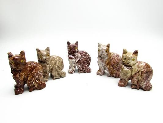 Soapstone Cozy Cat