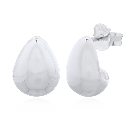 Silver Raindrop Stud Earring .925