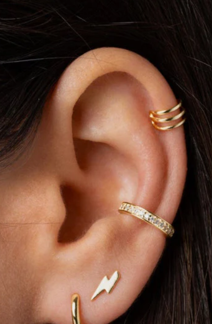 Flat GP CZ Ear Cuff