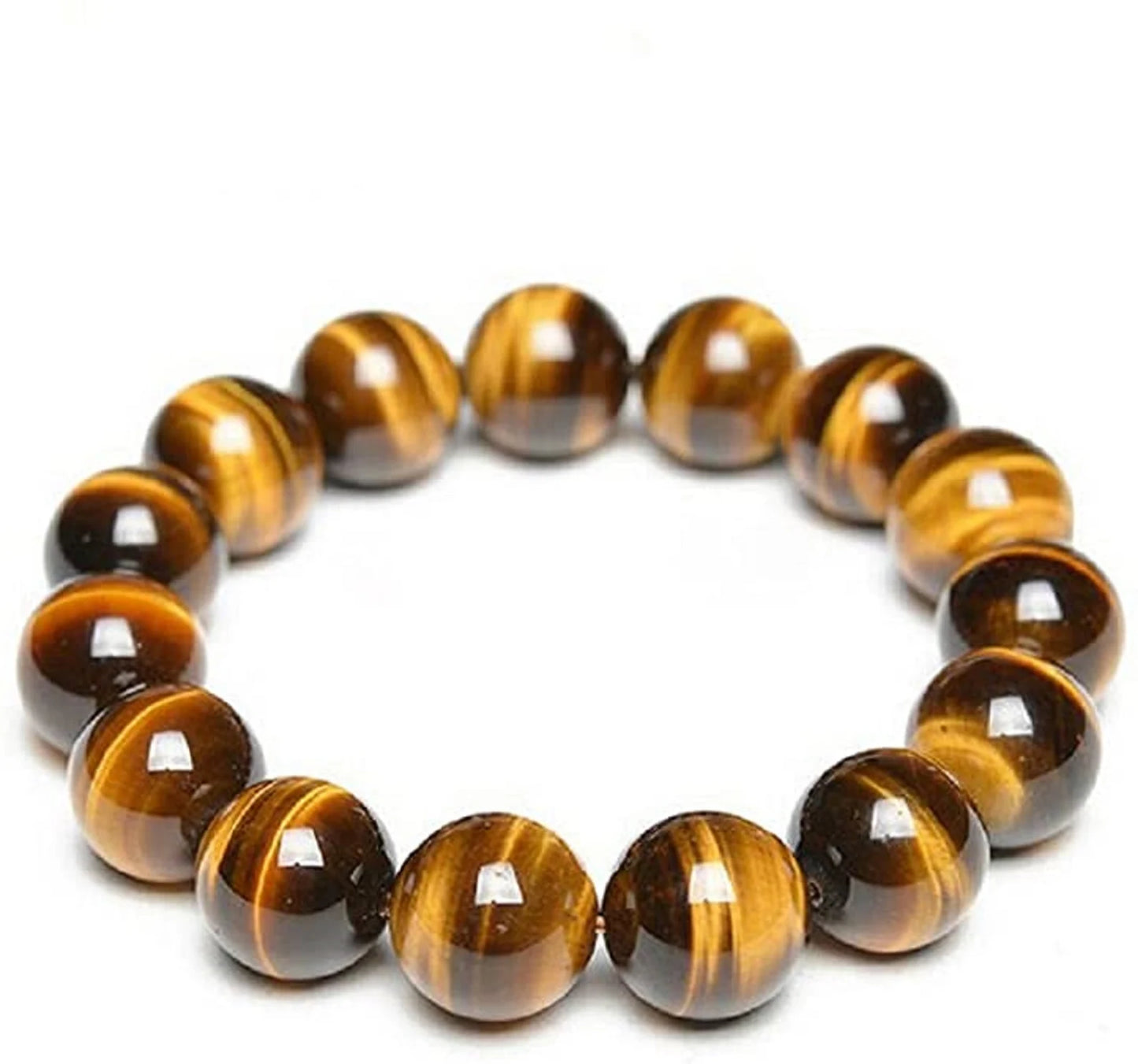 Tigers Eye Stretch Bracelet 14mm