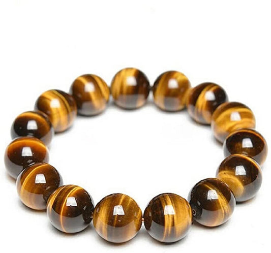 Tigers Eye Stretch Bracelet 14mm