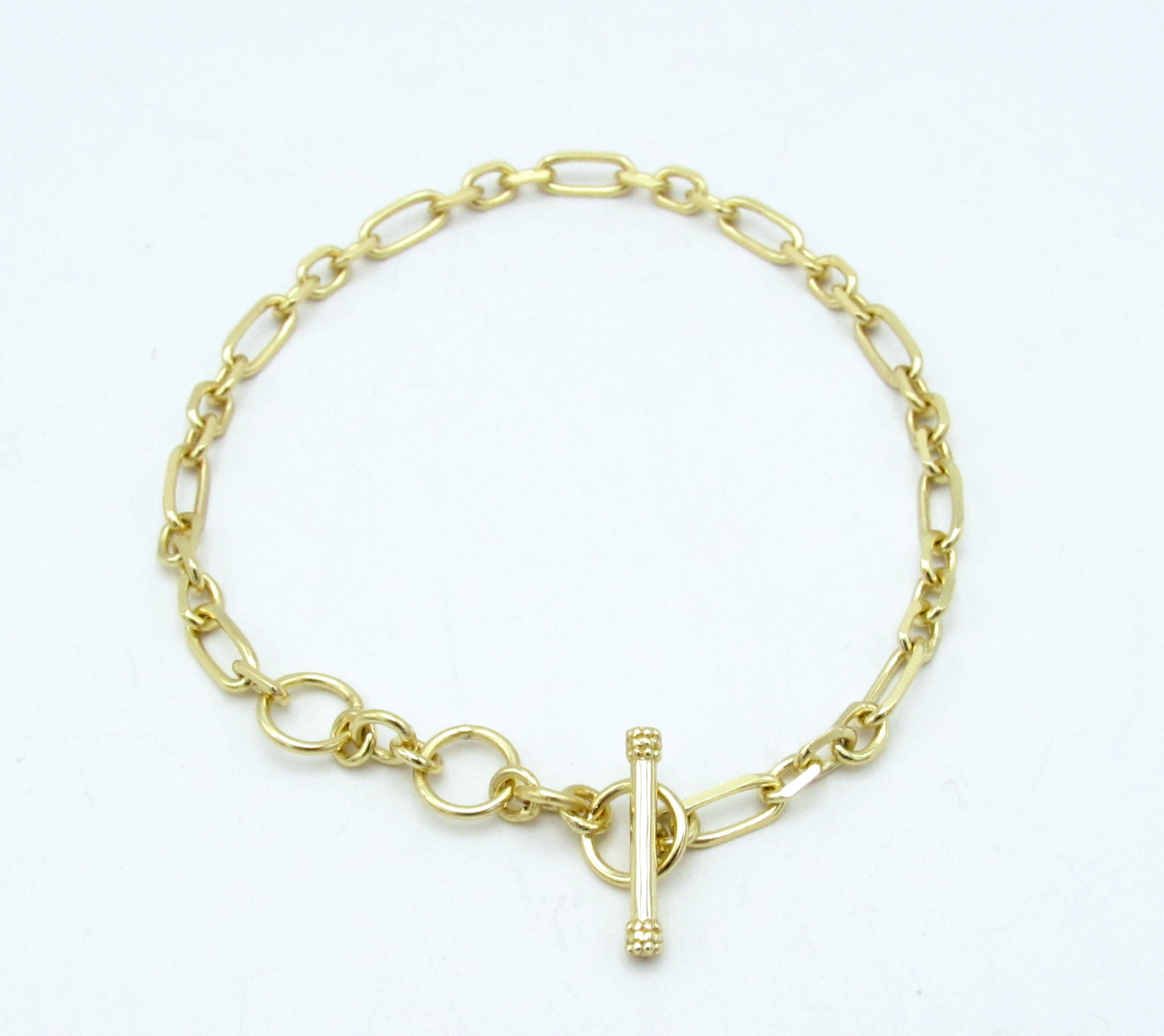 Toggle Link Bracelet 14K Gold-Plated