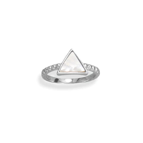 Triangle MOP Ring .925