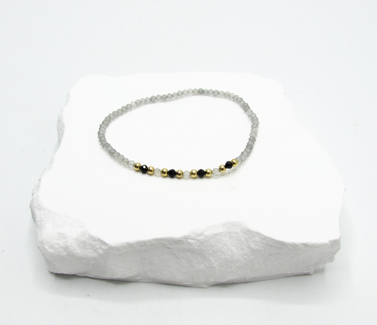 Yang Spinel x Labradorite Stretchy Bracelet