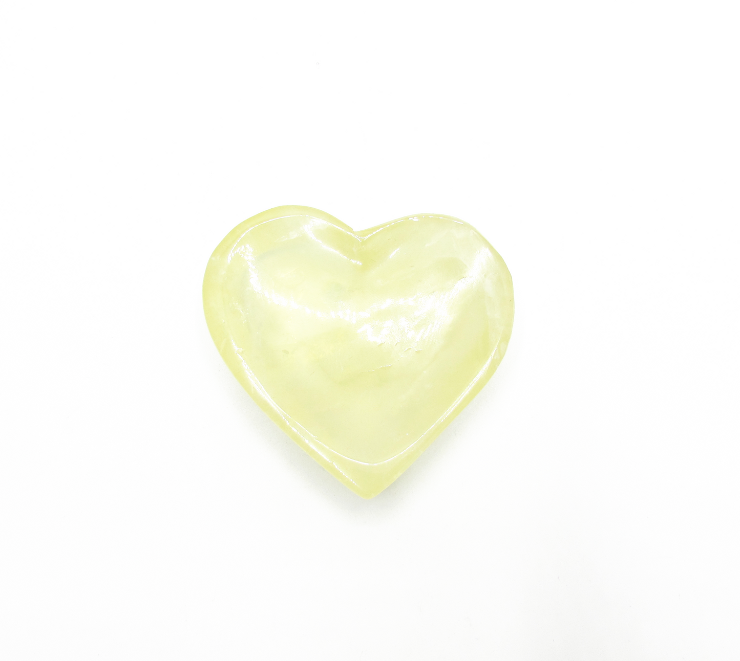 Yellow Fluorite Heart Tray